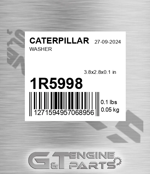 1R5998 Washer for CATERPILLAR