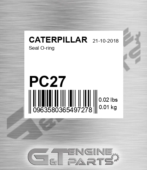 PC27 Seal O-ring