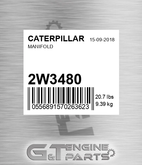2W-3480 Manifold for CATERPILLAR