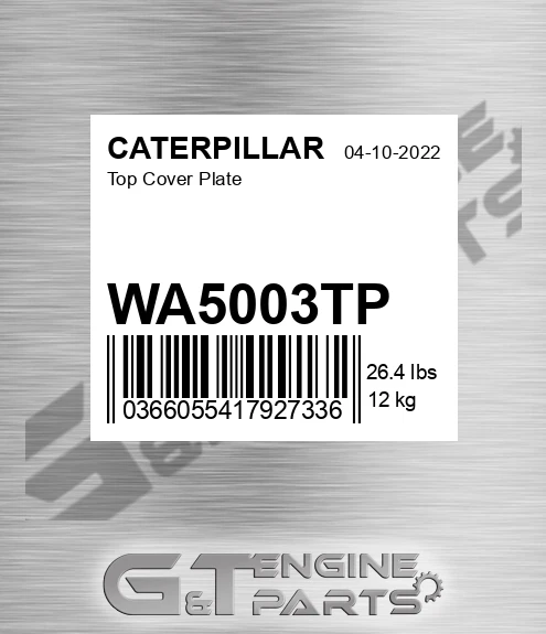 WA5003TP Top Cover Plate for CATERPILLAR