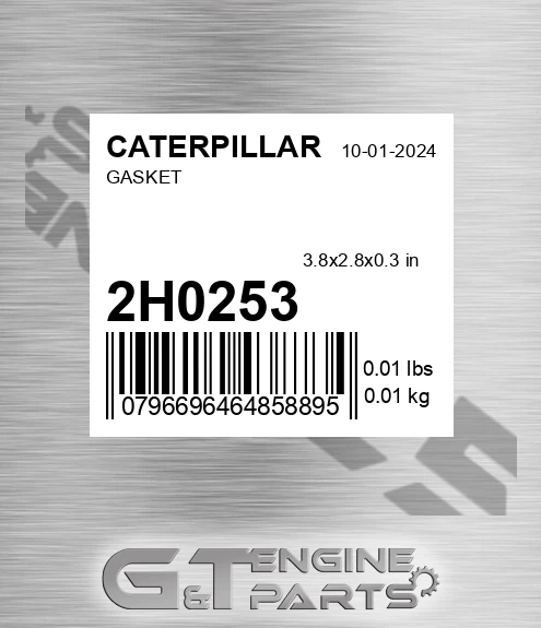 2H0253 Gasket for CATERPILLAR