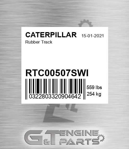 RTC00507SWI Rubber Track