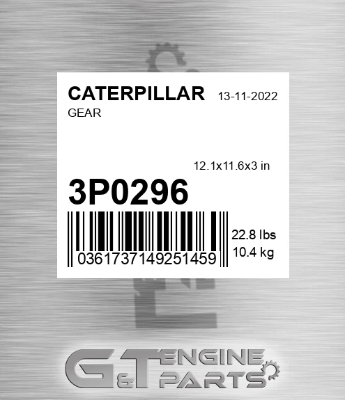 3P-0296 Gear for CATERPILLAR