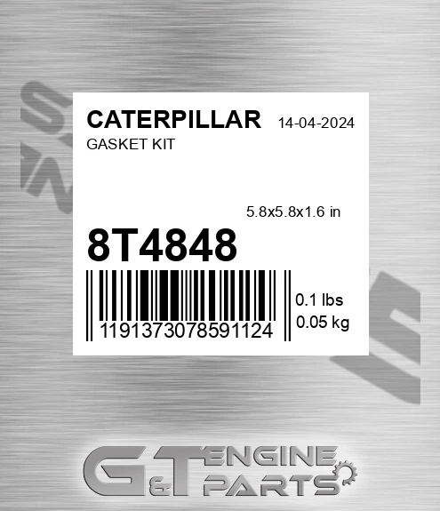 8T4848 Gasket Kit for CATERPILLAR