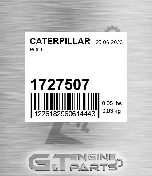 172-7507 Bolt for CATERPILLAR