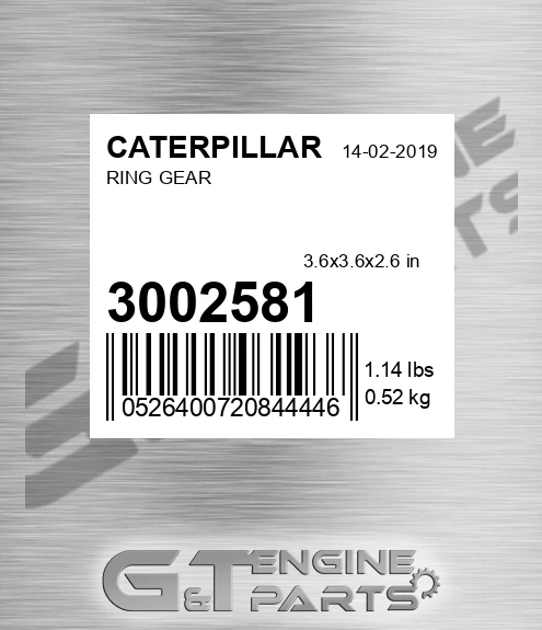 300-2581 Ring Gear for CATERPILLAR