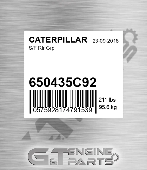 650435C92 S/f Rlr Grp for CATERPILLAR