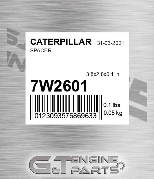 7W-2601 Spacer for CATERPILLAR