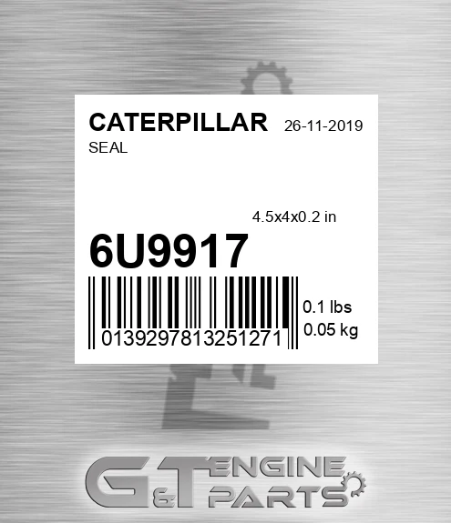 6U9917 Seal for CATERPILLAR