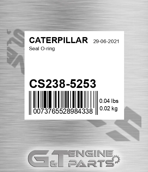 CS238-5253 Seal O-ring for CATERPILLAR
