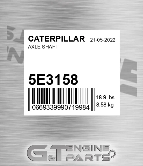 5E3158 Axle Shaft