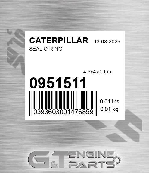 095-1511 Seal O-ring for CATERPILLAR