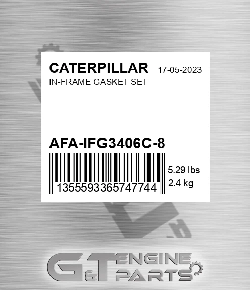 AFA-IFG3406C-8 In-frame Gasket Set