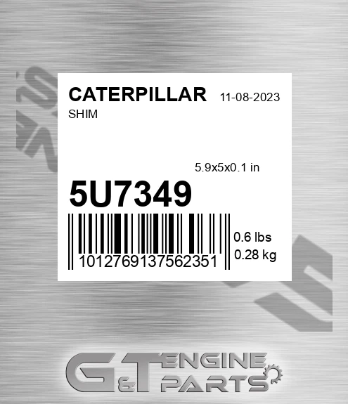 5U7349 Shim for CATERPILLAR
