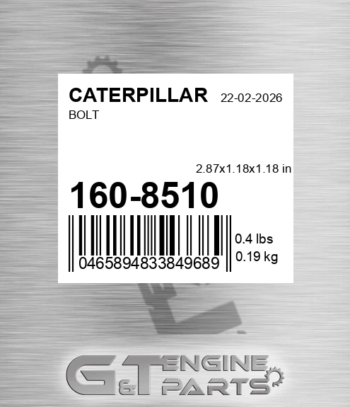 1608510 Bolt for CATERPILLAR
