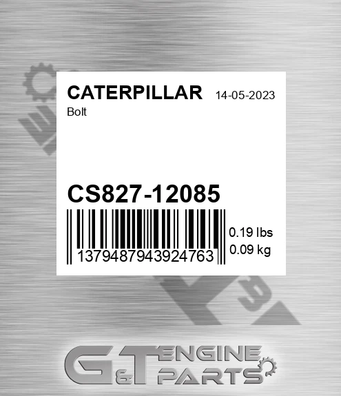 CS827-12085 Bolt for CATERPILLAR
