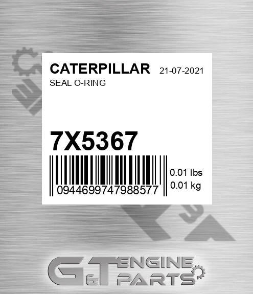 7X-5367 Seal O-ring for CATERPILLAR