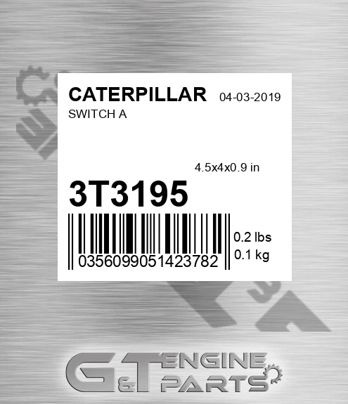 3T3195 Switch A for CATERPILLAR