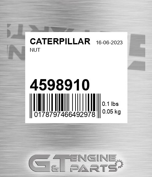 459-8910 Nut for CATERPILLAR