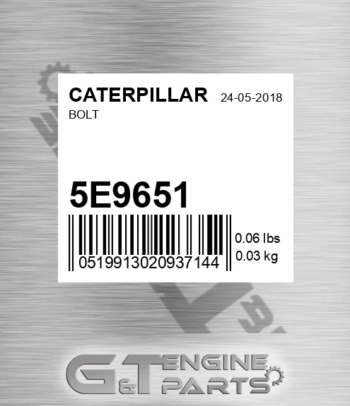 5E-9651 Bolt
