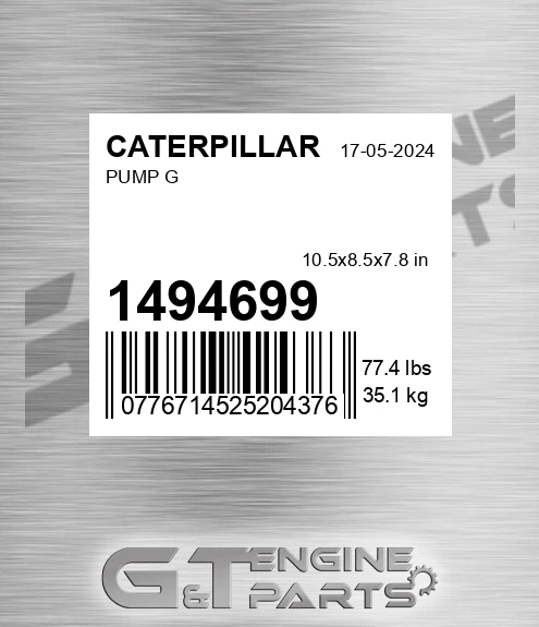 1494699 Pump G for CATERPILLAR