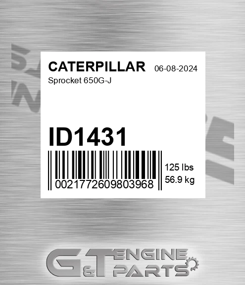 ID1431 Sprocket 650g-j for CATERPILLAR