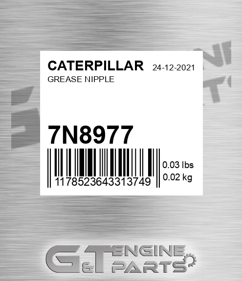 7N-8977 Grease Nipple for CATERPILLAR