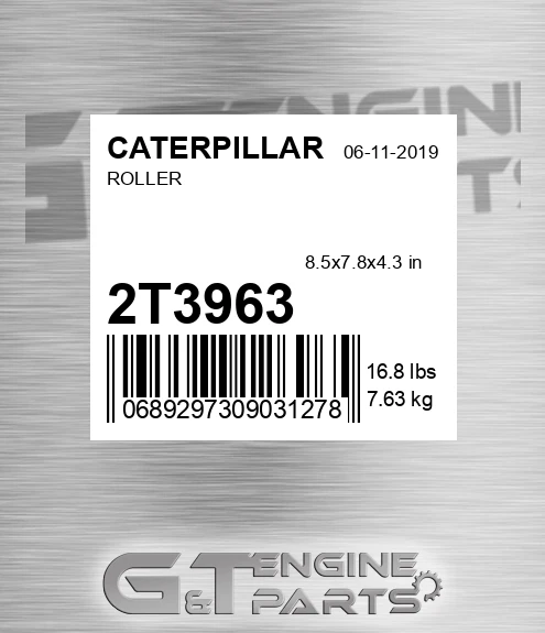 2T3963 Roller for CATERPILLAR