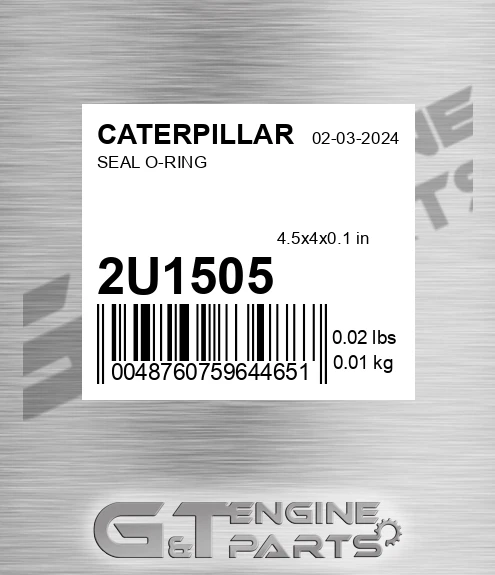 2U-1505 Seal O-ring for CATERPILLAR