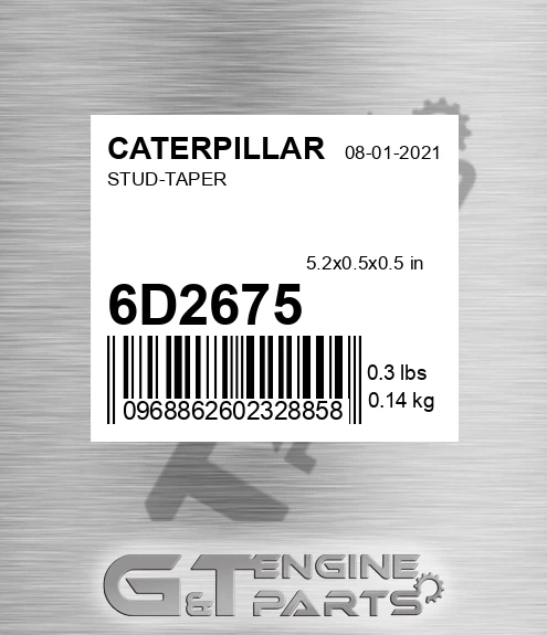 6D2675 Stud-taper