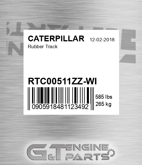 RTC00511ZZWI Rubber Track