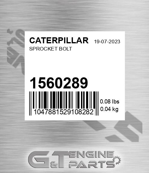156-0289 Sprocket Bolt for CATERPILLAR