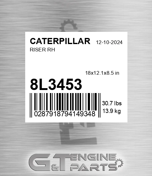8L3453 Riser Rh for CATERPILLAR