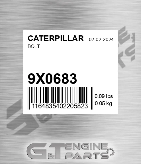 9X-0683 Bolt for CATERPILLAR