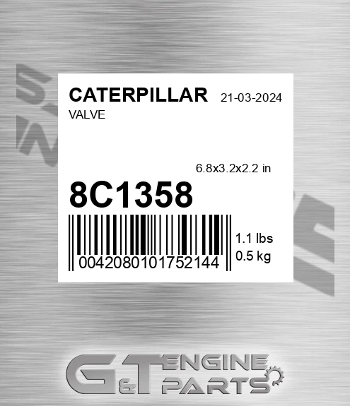 8C1358 Valve