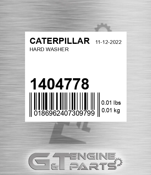 140-4778 Hard Washer for CATERPILLAR