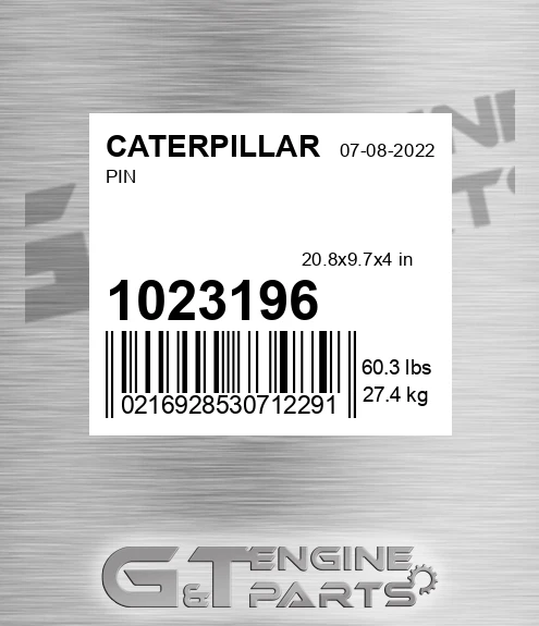 102-3196 Pin for CATERPILLAR