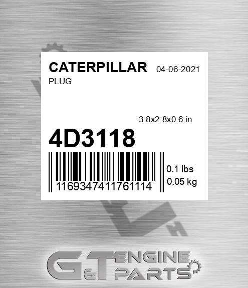4D-3118 Plug for CATERPILLAR