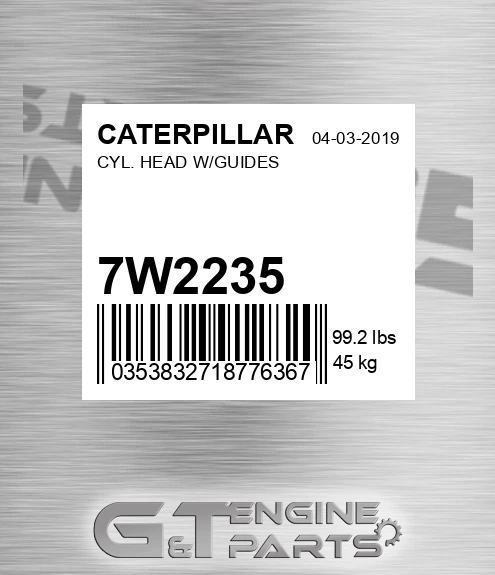 7W-2235 Cyl. Head W/guides