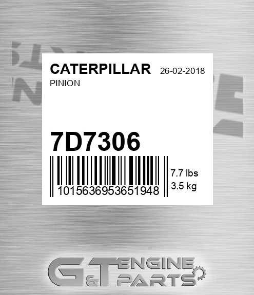 7D7306 Pinion