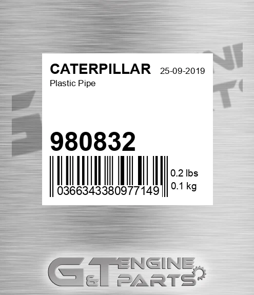 980832 CATERPILLAR Plastic Pipe