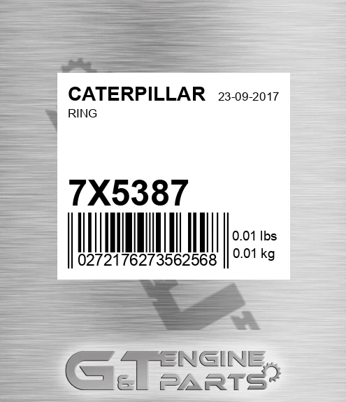 7X-5387 Ring for CATERPILLAR