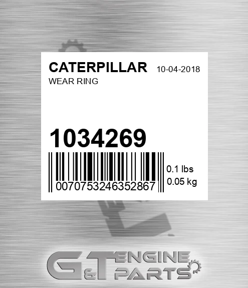 103-4269 Wear Ring for CATERPILLAR