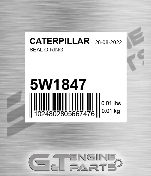 5W-1847 Seal O-ring for CATERPILLAR