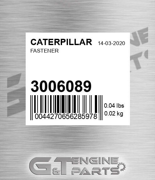 3006089 CATERPILLAR Fastener