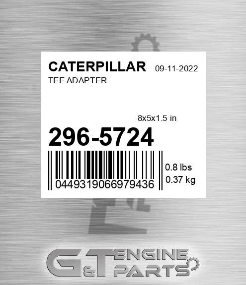 296-5724 Tee Adapter