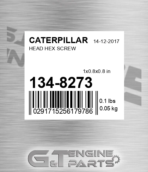 134-8273 Head Hex Screw for CATERPILLAR