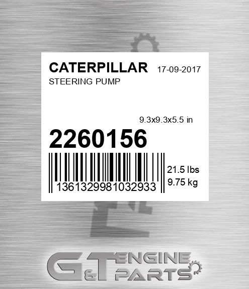226-0156 Steering Pump for CATERPILLAR