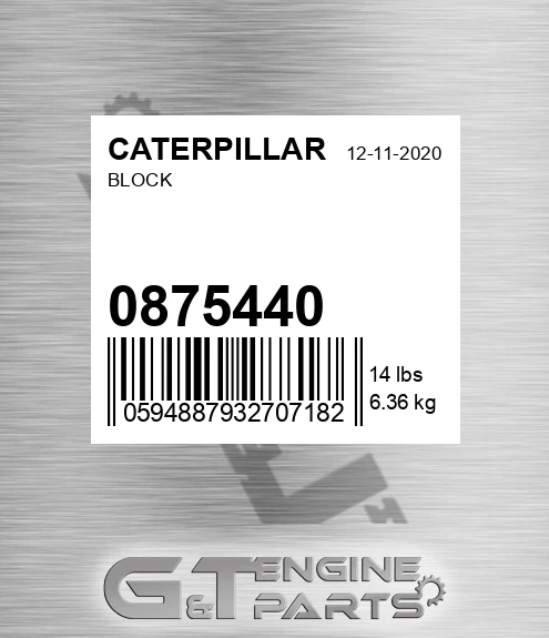 087-5440 Block for CATERPILLAR
