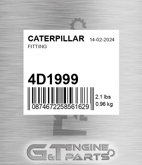 4D1999 Fitting for CATERPILLAR